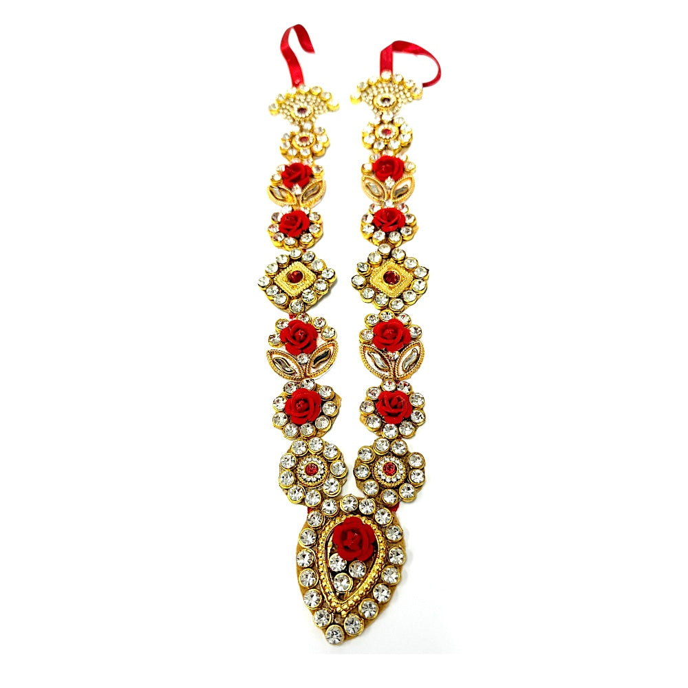 Garland for Devi/Devta with Jewels, 10 Inch - view 2