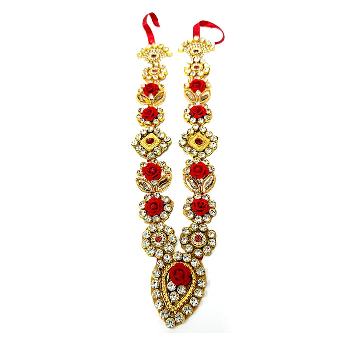Garland for Devi/Devta with Jewels, 10 Inch - view 2