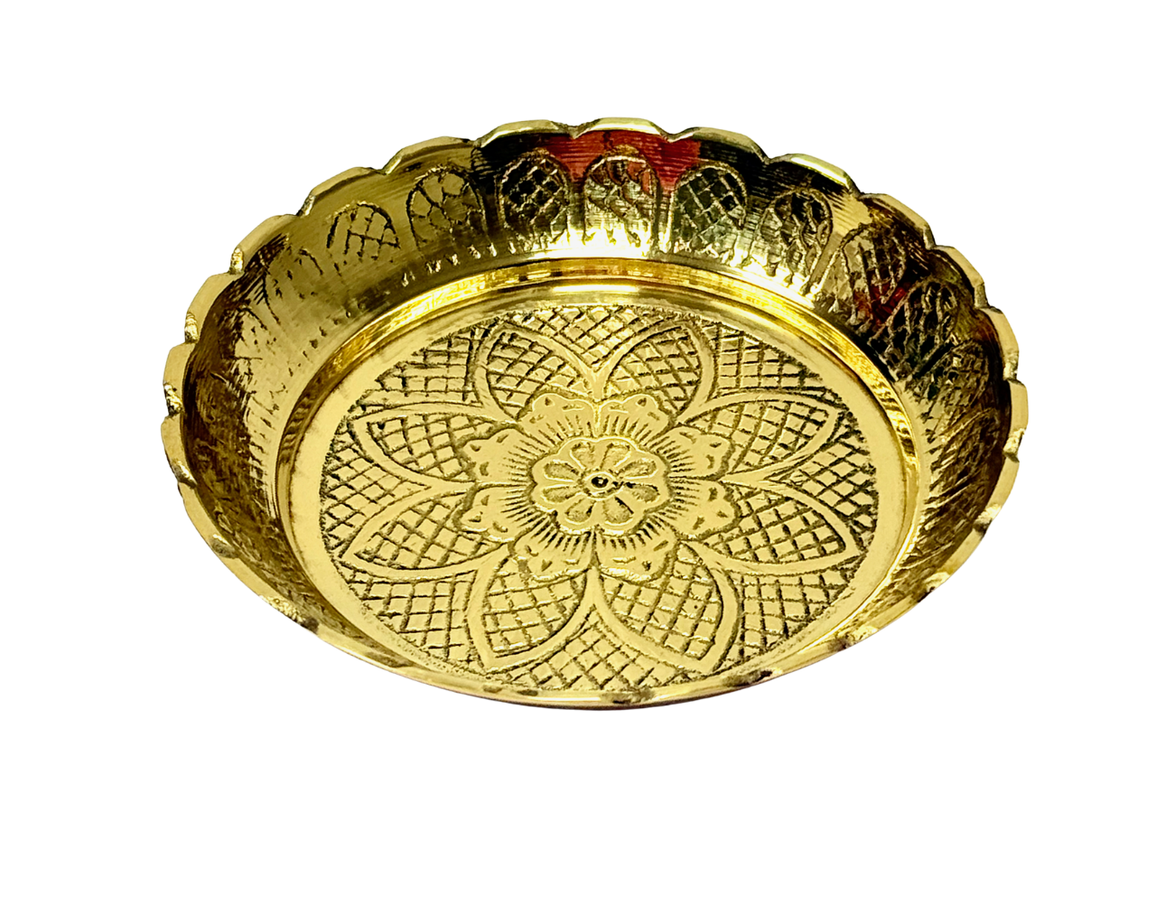 Flower Design Plate 4 Inch