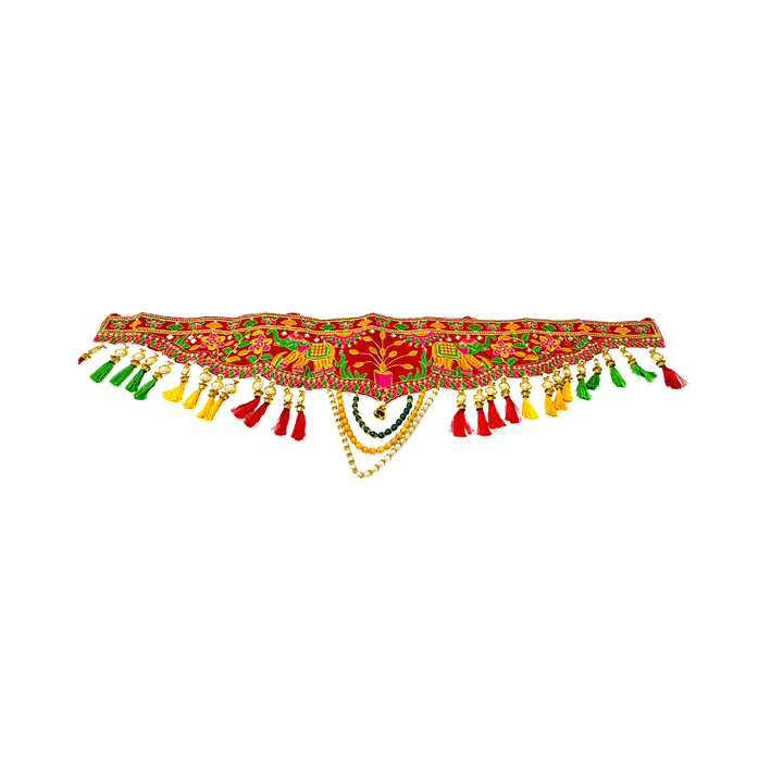 Door Hanging (toran) Fancy with Colorful Hanging Tassles - view 3