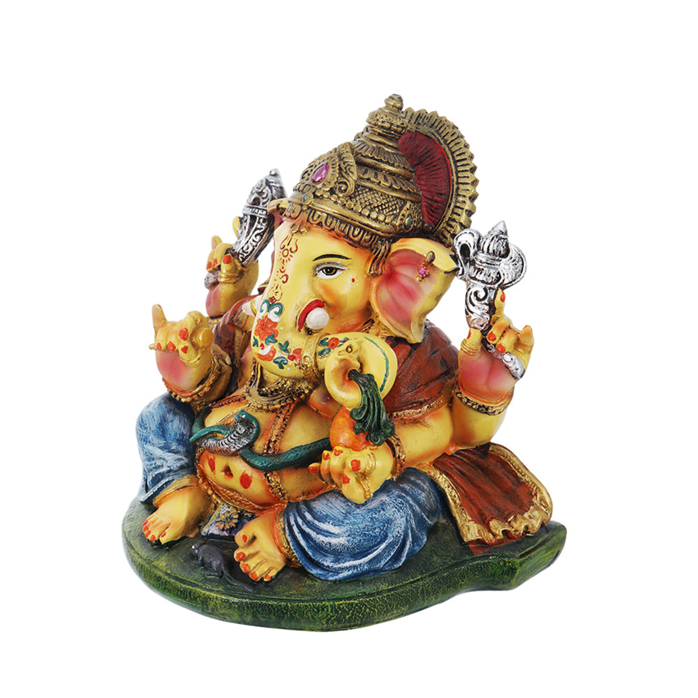 Lord Ganesh 6 Inch Glossy Idol - view 2