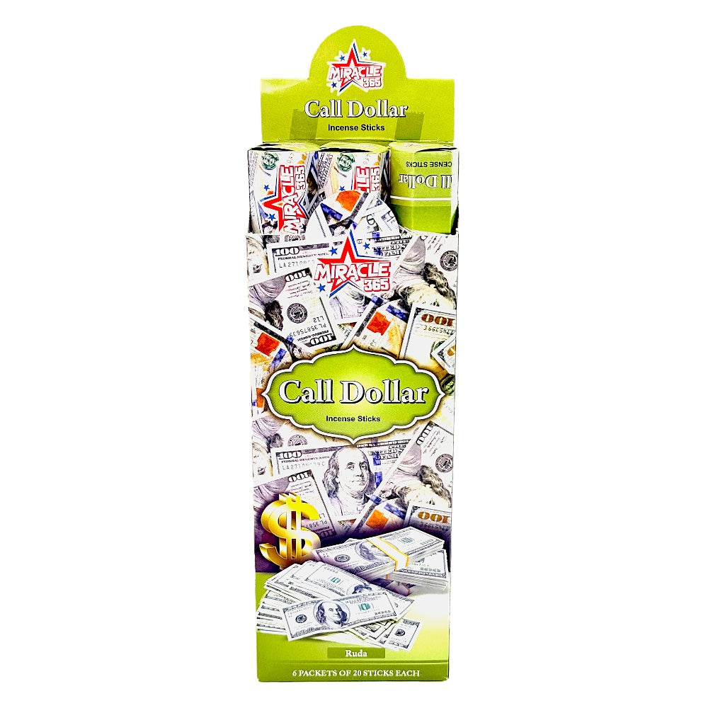 Call Dollar Incense Sticks (6 tubes of 20 sticks each)