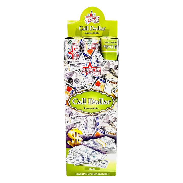 Call Dollar Incense Sticks (6 tubes of 20 sticks each)
