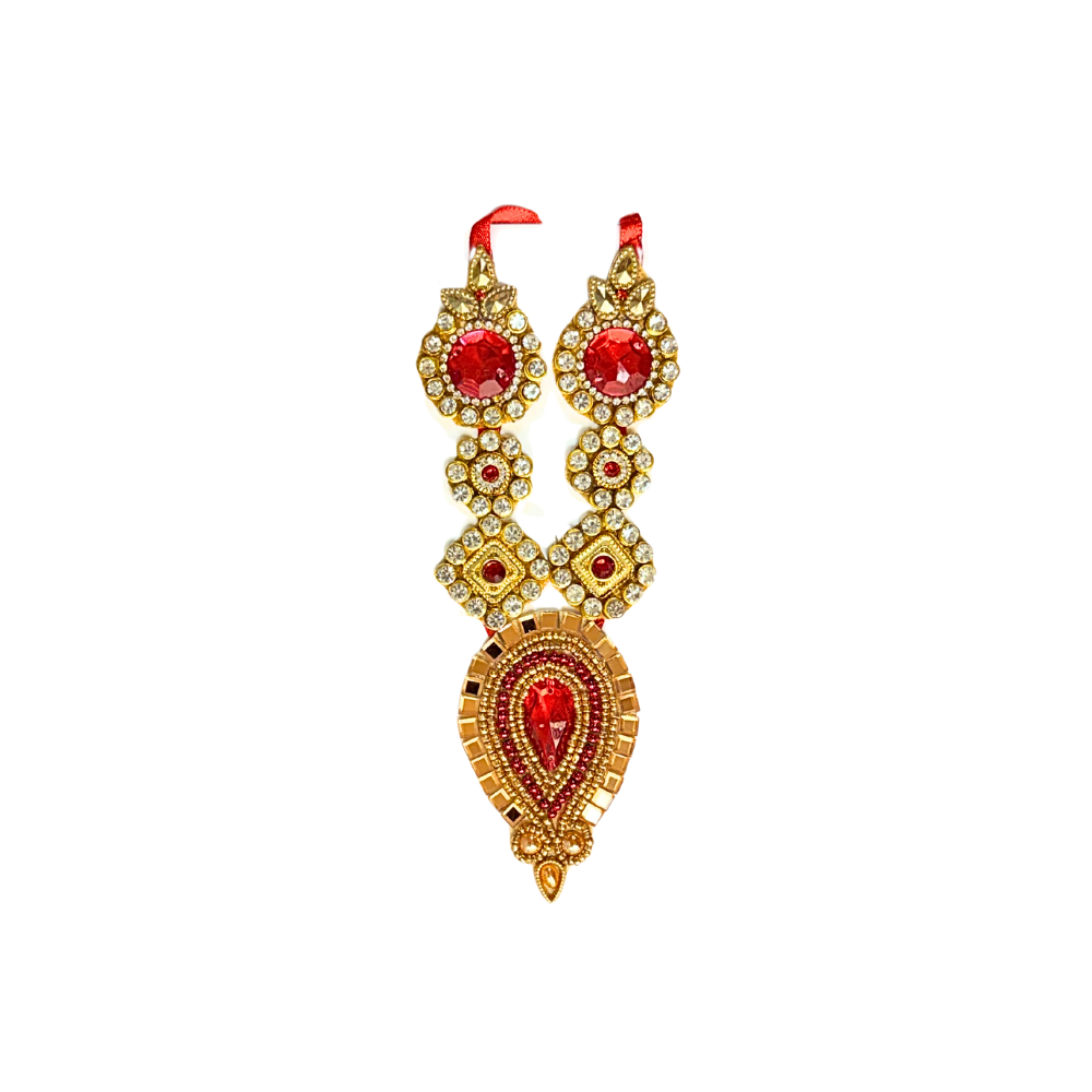 Garland for Devi/Devta with Jewels, 7 Inch
