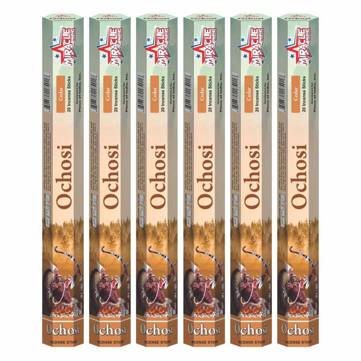 Ochosi Incense Sticks Fragrance Cedar 6 Tubes of 20 Sticks Each - view 2