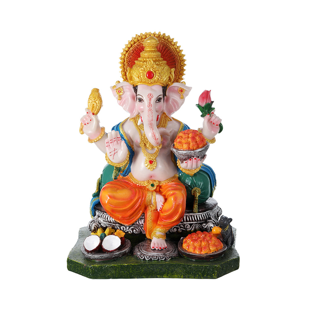 Lord Ganesh 13 Inch Glossy Idol