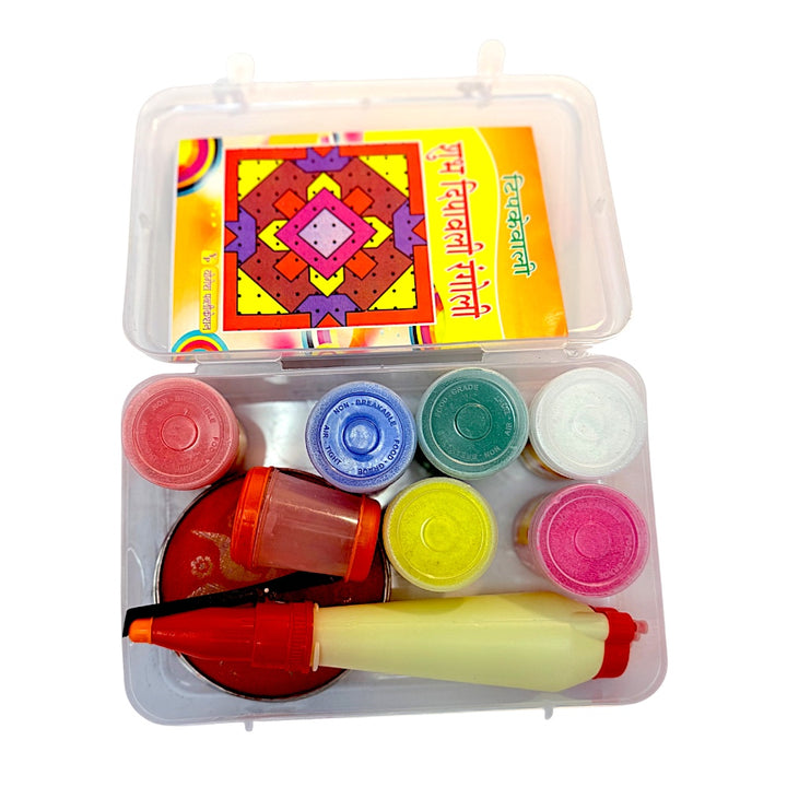 Rangoli Color Kit with Stencil, Filler and Pen - view 2
