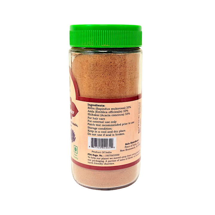 Herbi Plus Amla, Shikakai Reetha Powder for Hair (Glass Bottle) - view 2
