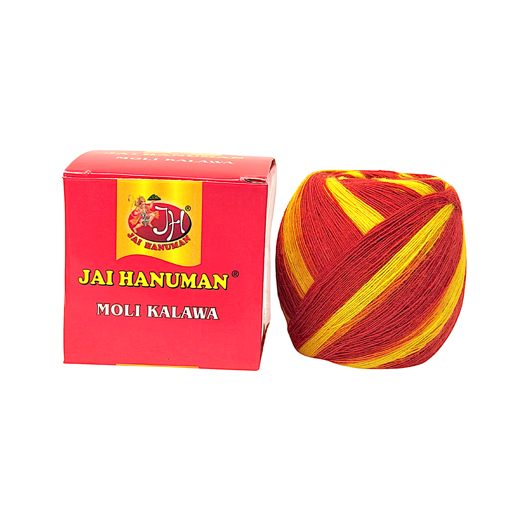 Jai Hanuman Moli Reel Kalawa Red, Orange and Yellow, 25 g