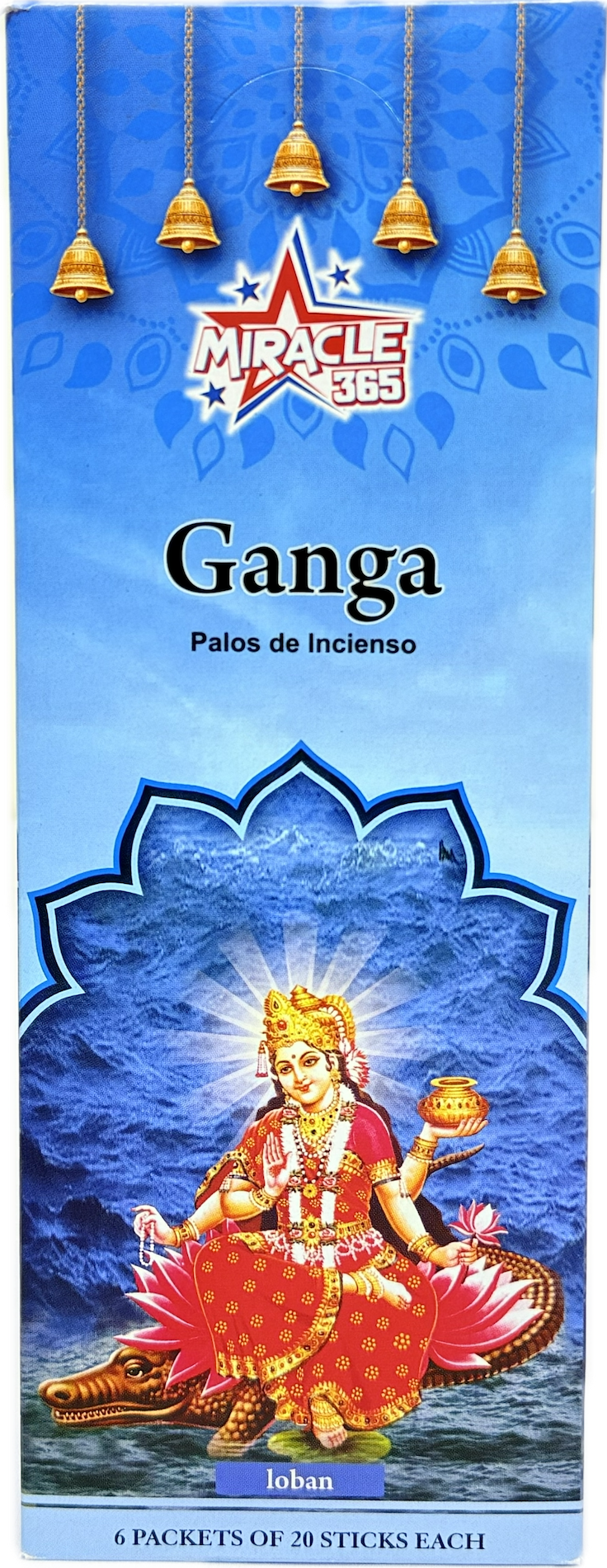 Ganga Incense Sticks (6 tubes of 20 sticks each) Fragrance LOban - view 2