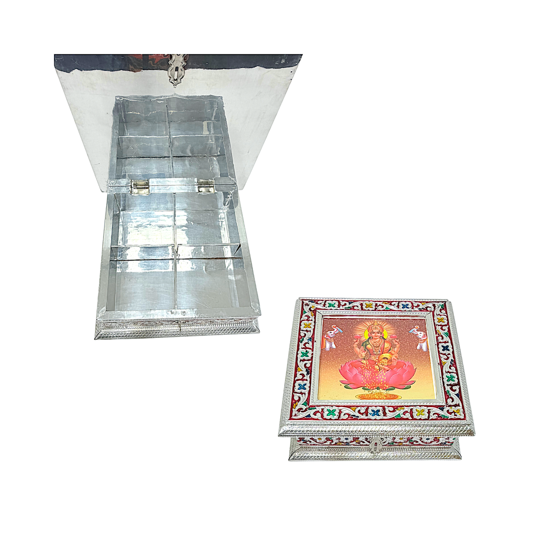 Box Meena Brass or Silver Finish 8 Inch*8 Inch - view 3