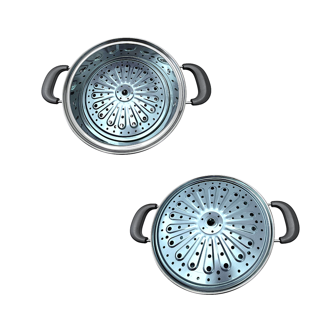 2 Tier Stainless Steel Steamer 28cm/11 Inch - view 3