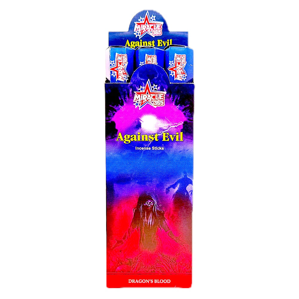 Miracle 365 Against Evil (6 tubes of 20 incense sticks each) Frag Dragons Blood