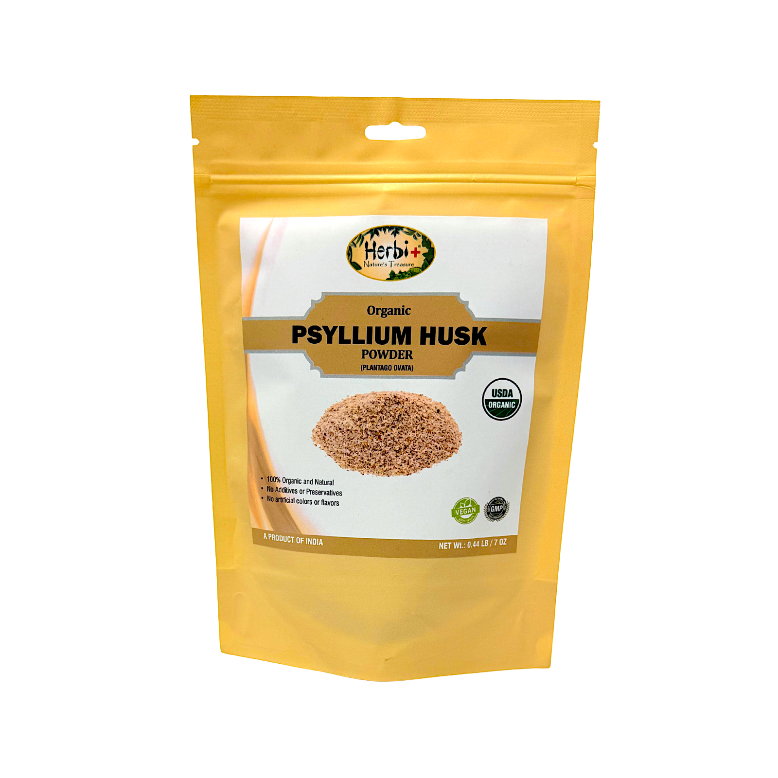 Organic Herbi Plus Psyllium Husk Powder 200 g 7 oz