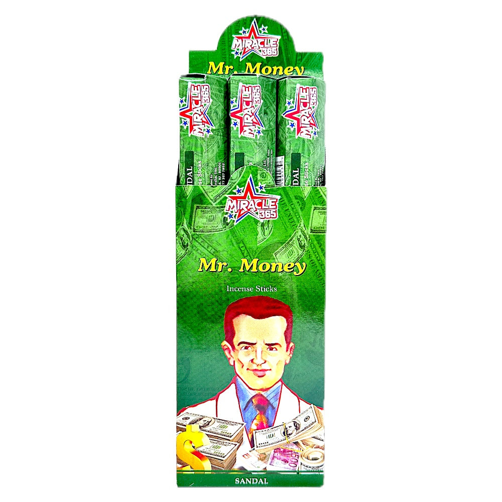 Miracle 365 Mr. Money Incense (6 tubes of 20 sticks each)