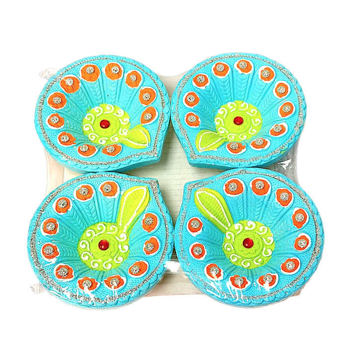 Colorful Diya (pack of 4) Morpich
