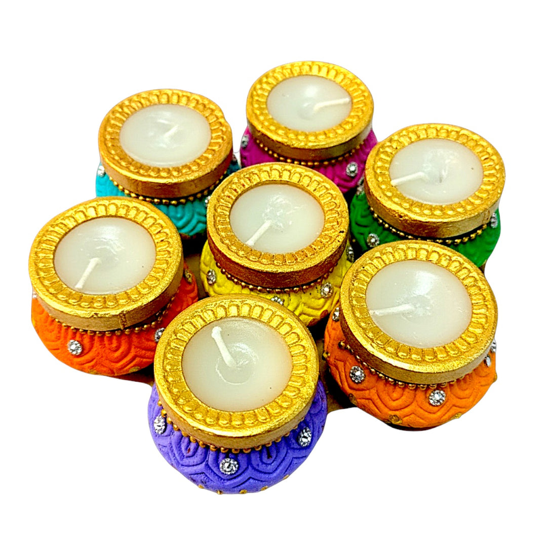 7Pc Round Matki w wax (Ball Chain)