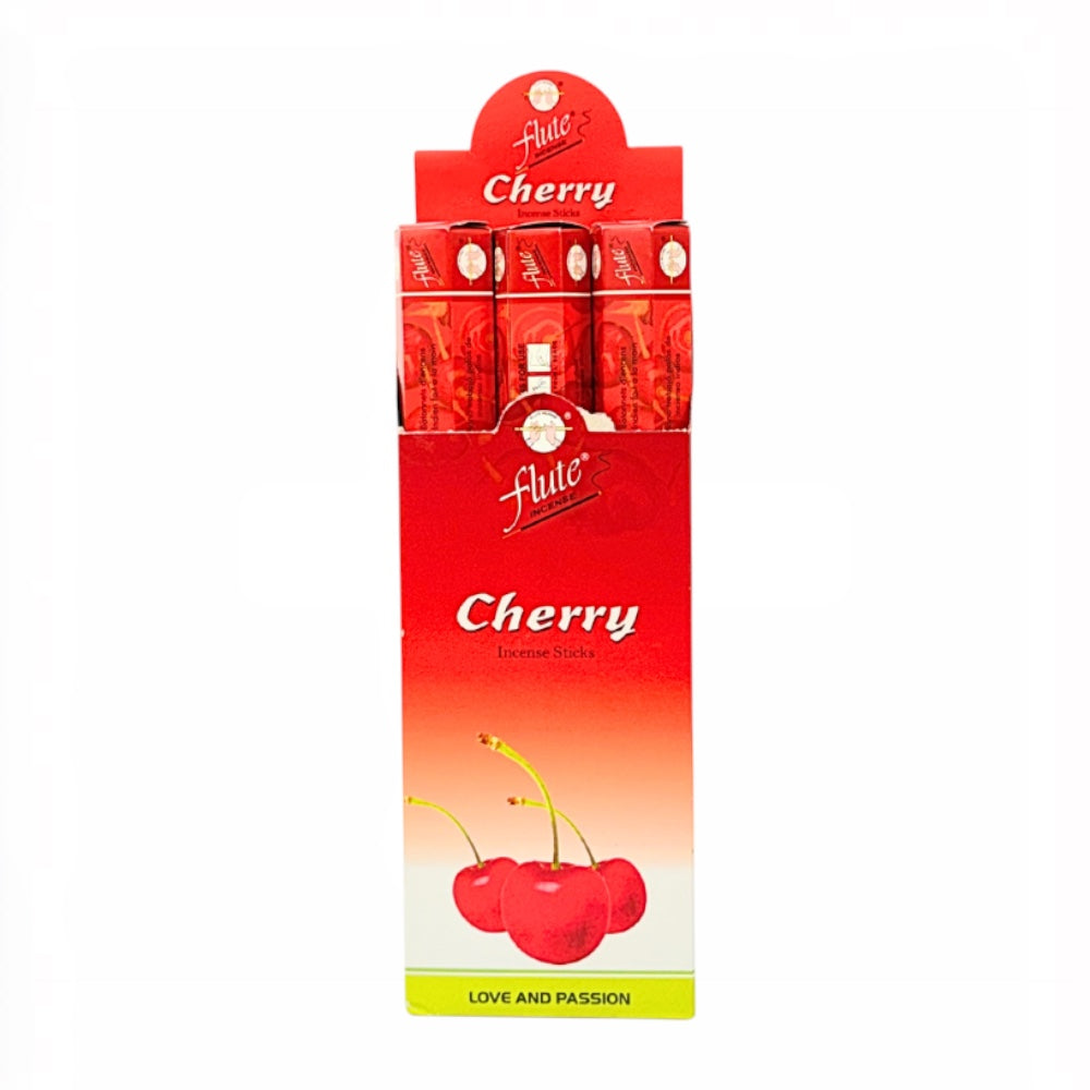 Cherry Incense Sticks (6 tubes of 20 sticks each) Fragrance Cherry