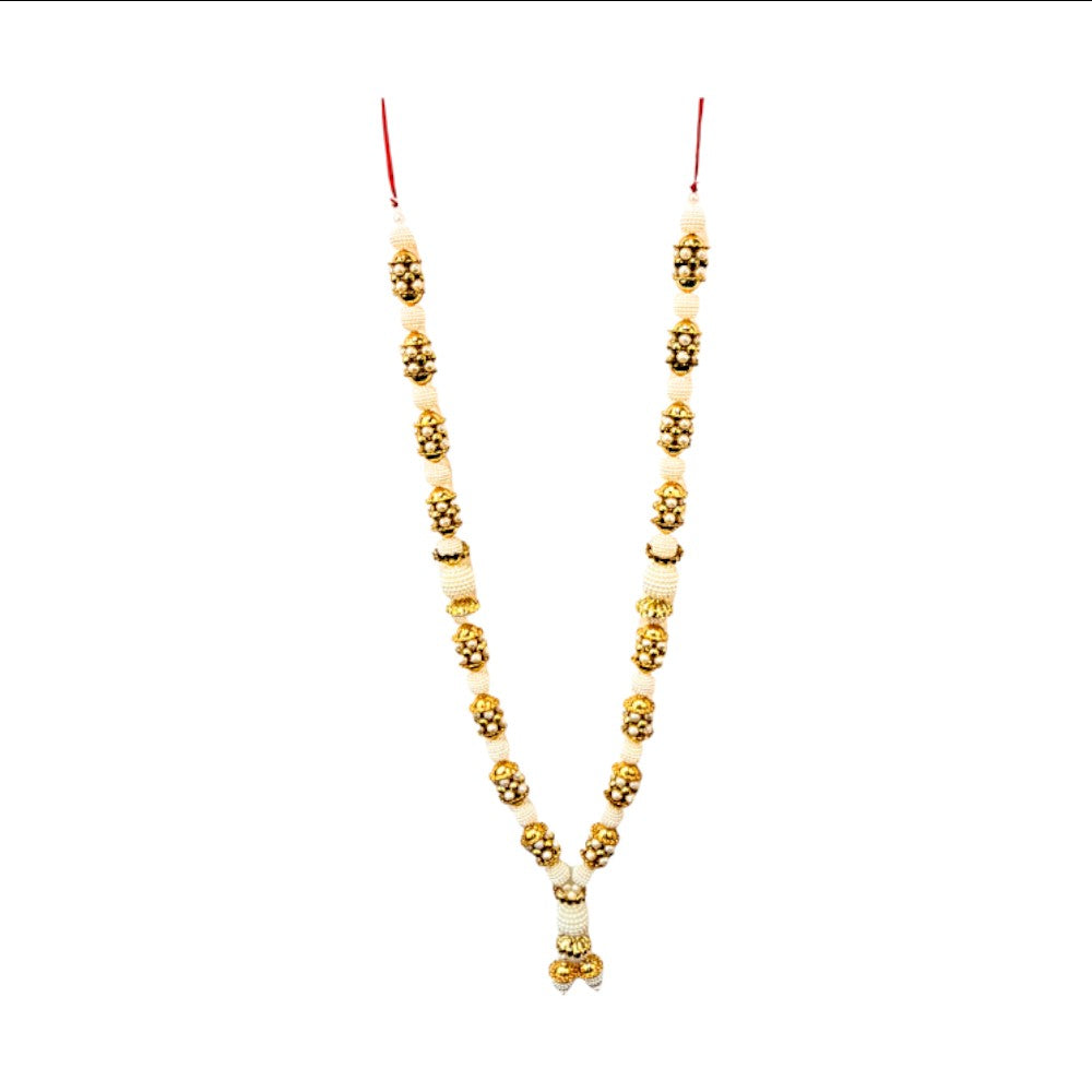 Garland 24 Inch with Pearls and Gold Disco Stops