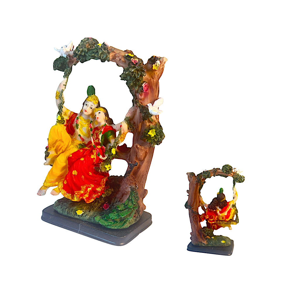 Radha Krishna on Swing 6 Inch- UD26-04 Idol - view 2