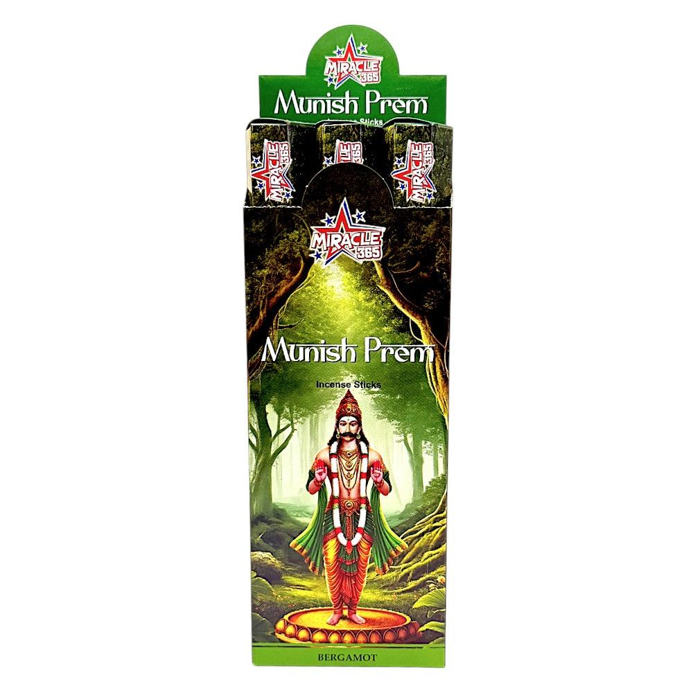 Miracle 365 Munish Prem (6 tubes of 20 incense sticks each)