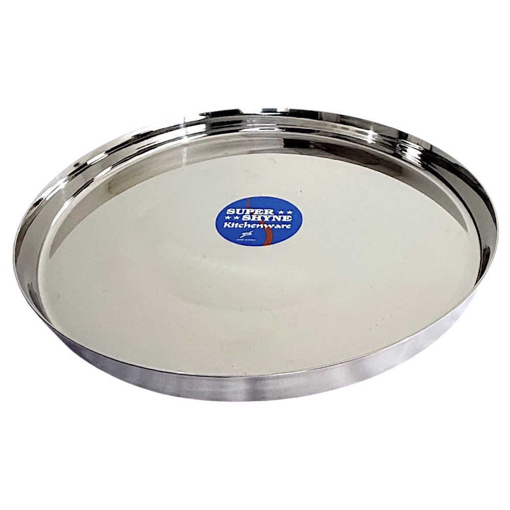 Steel Plate (Thali) with Bent Edges 21 Inch - view 2