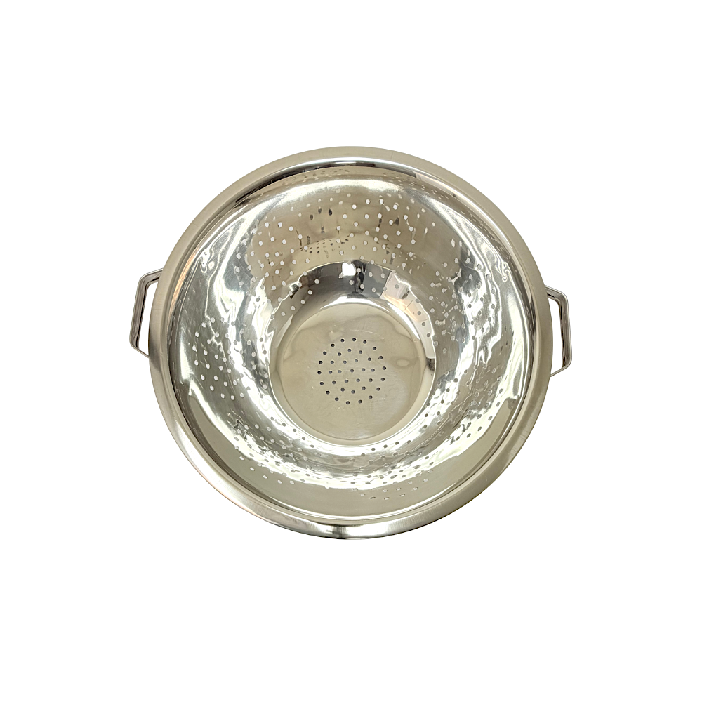 Colander Steel with Built in Stand 13.5 Inch