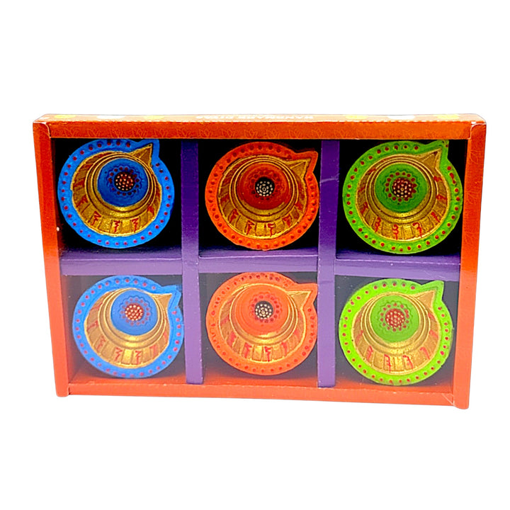 6 pc Hand painted Diya Tapki Ek Vat