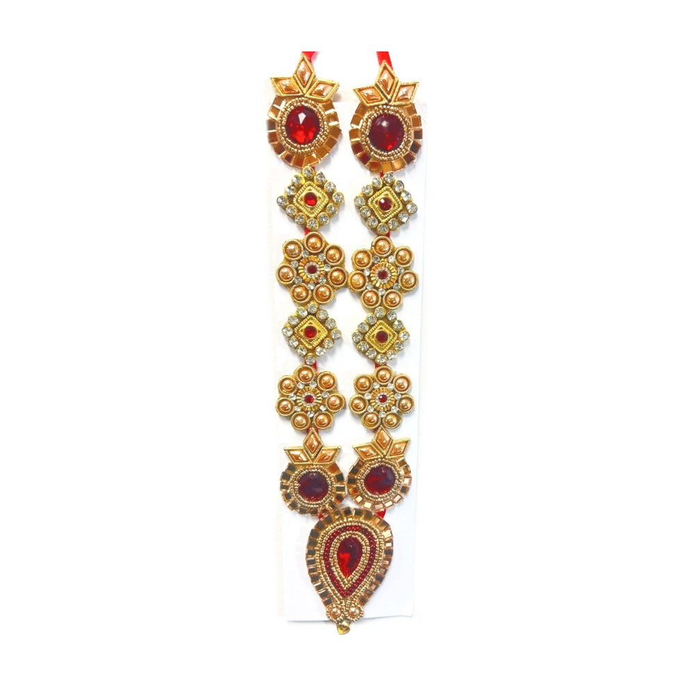 Garland for Devi/Devta with Jewels, 10 Inch