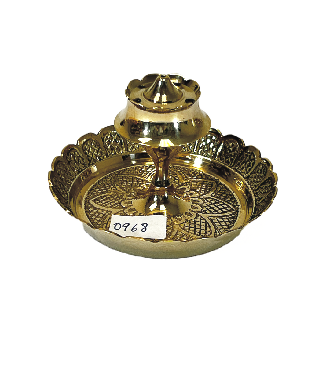 Incense Burner 2 Inch with 3.5 Inch Embossed Plate - view 3