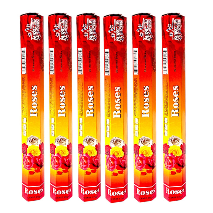 Miracle 365 Roses Incense Sticks (6 tubes of 20 sticks) - view 2