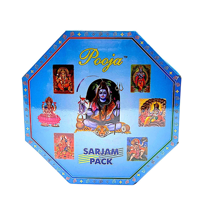 Puja Sarjam Pack (no ghee or Jhandi), Blue Shiva