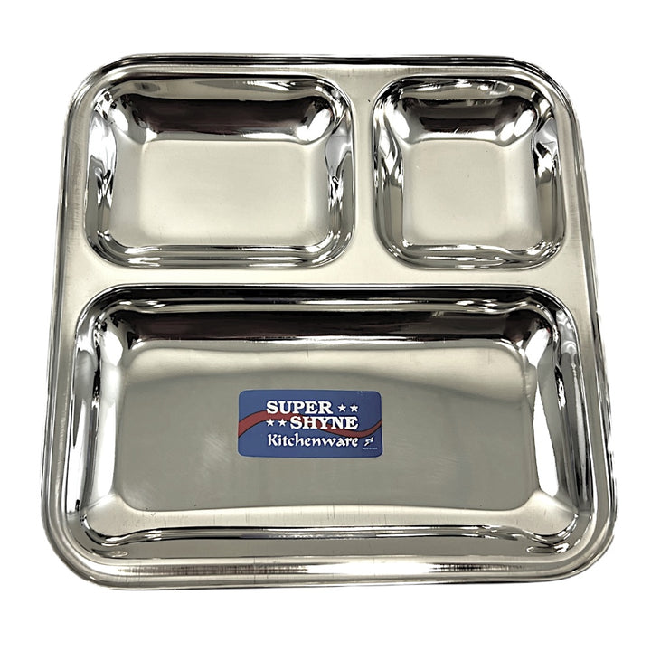 Lunch Tray Junior 9.5 Inch Square 3 Sectional - view 4
