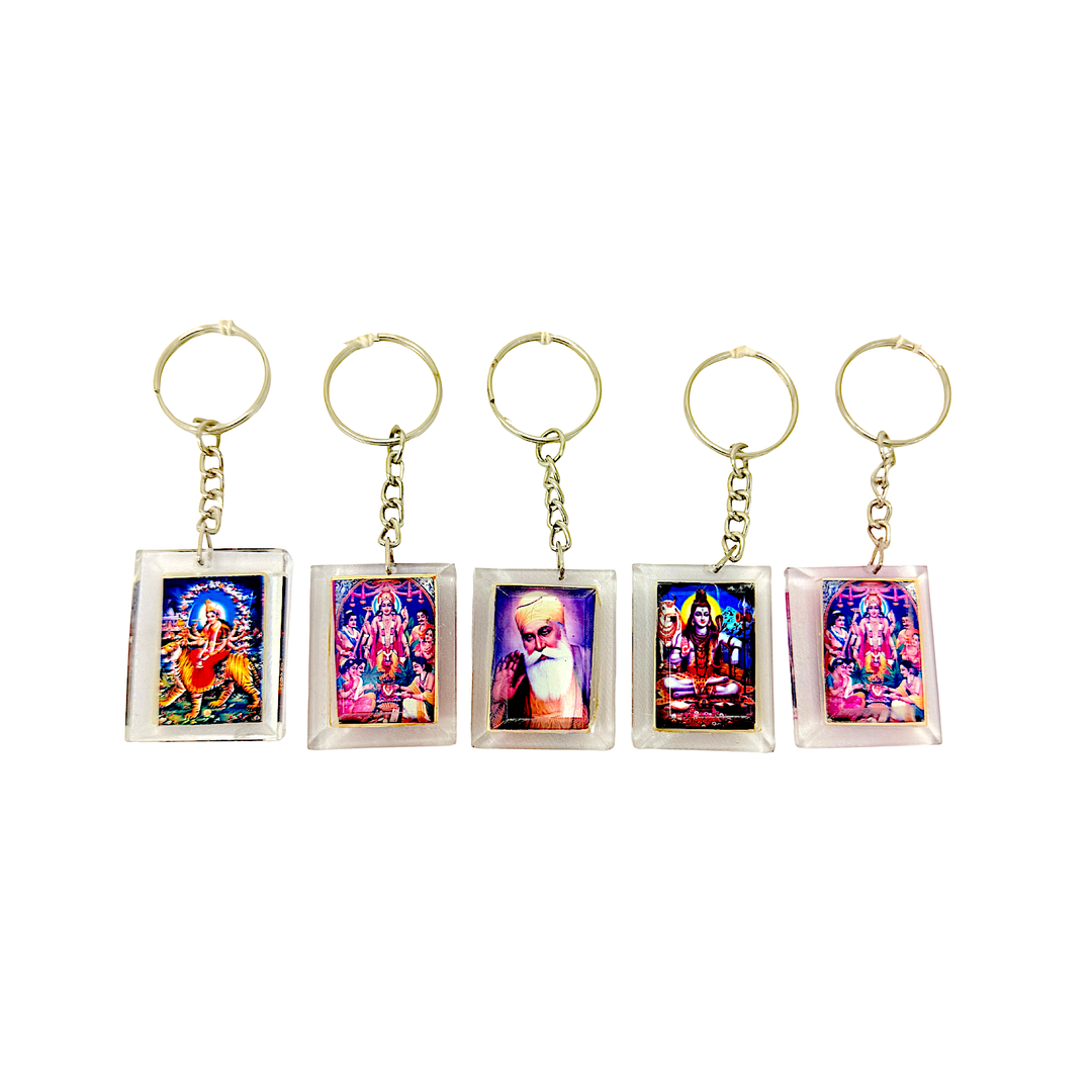 Small Acrylic Religious Key Chain Assorted Gods