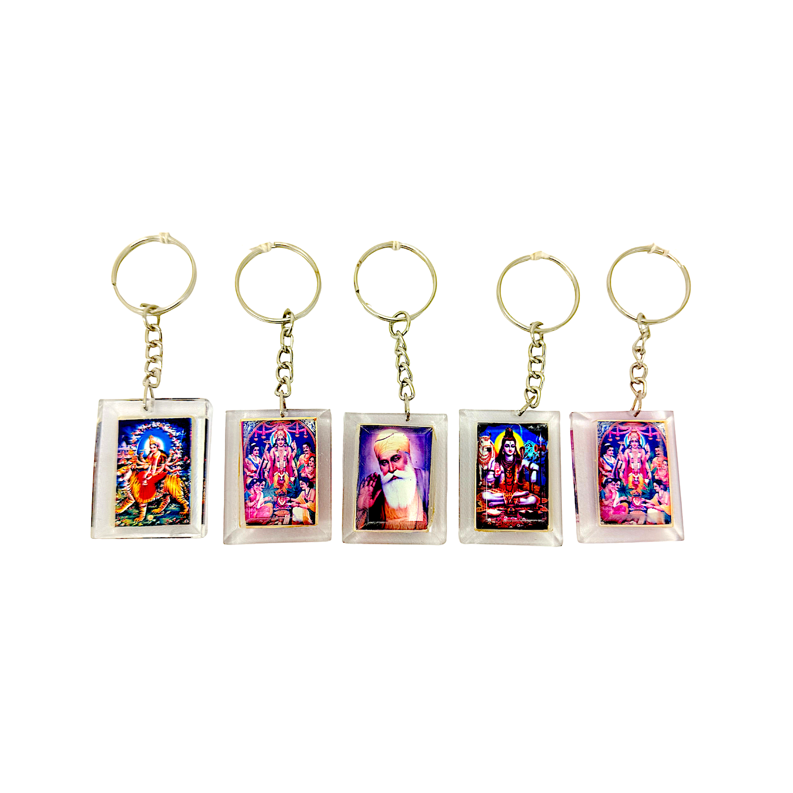 Small Acrylic Religious Key Chain Assorted Gods