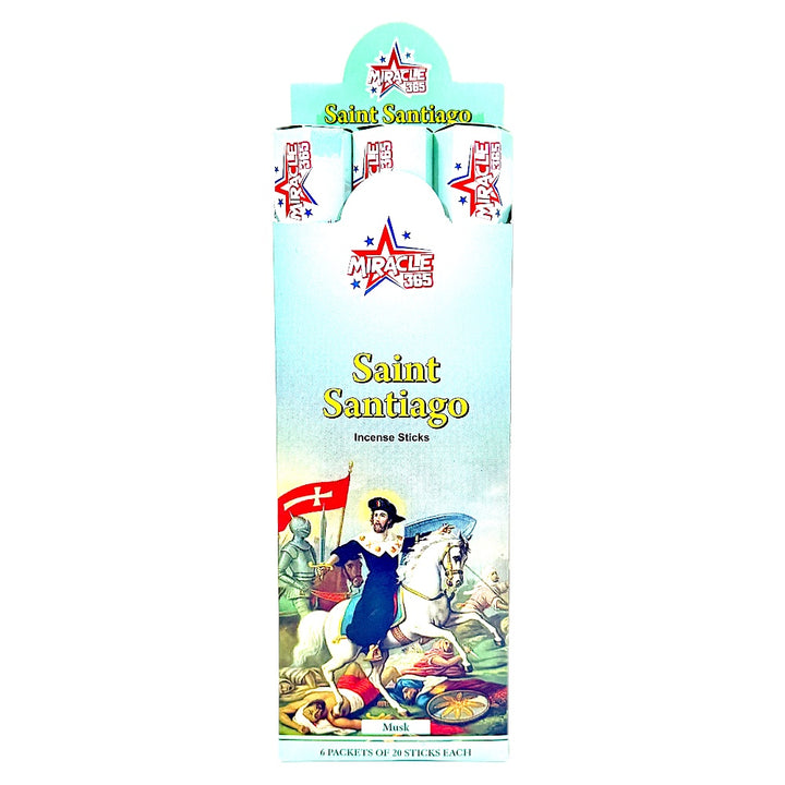 Saint Santiago Incense Sticks (6 tubes of 20 sticks each) Fragrance Musk