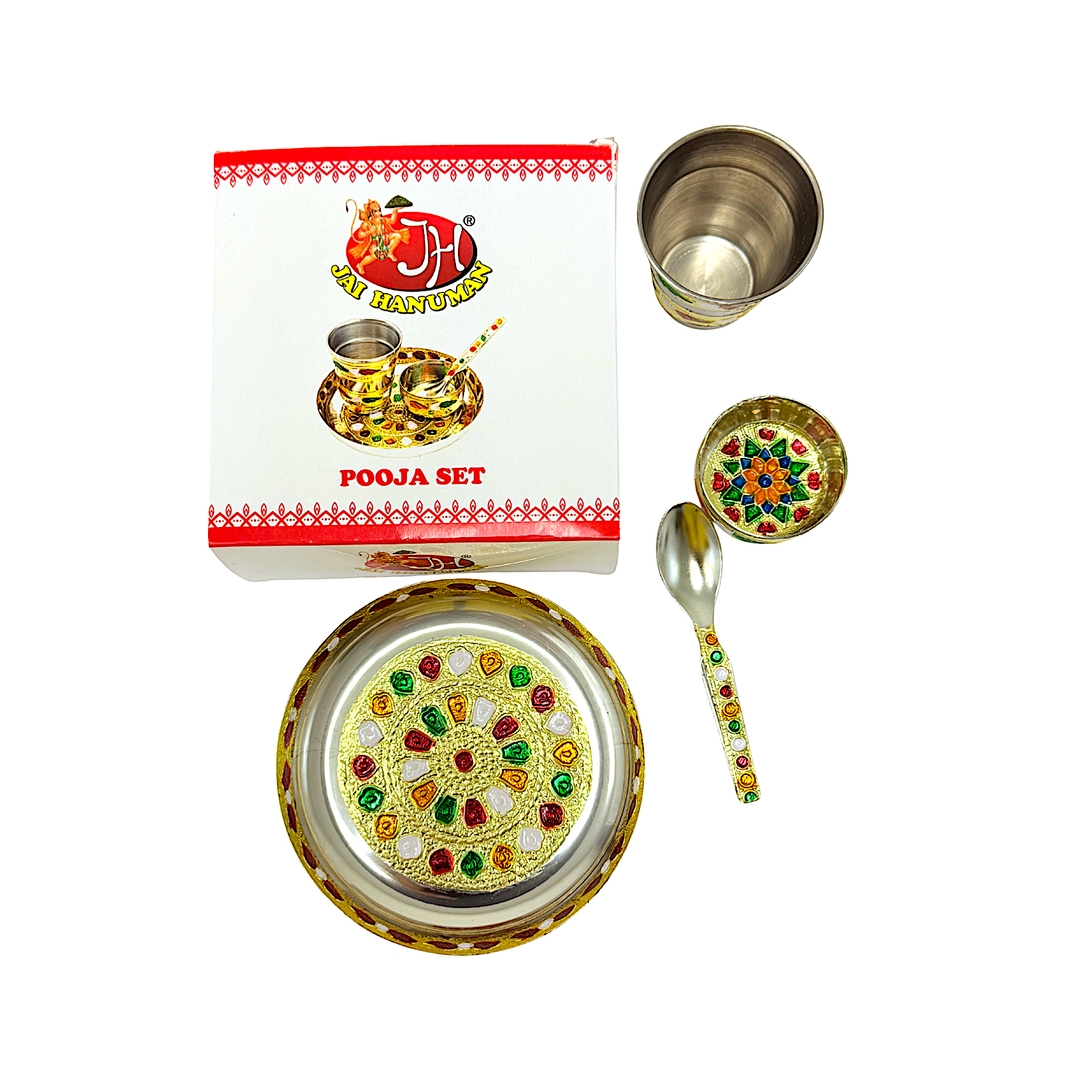 Decorated Puja Set Mini - view 2
