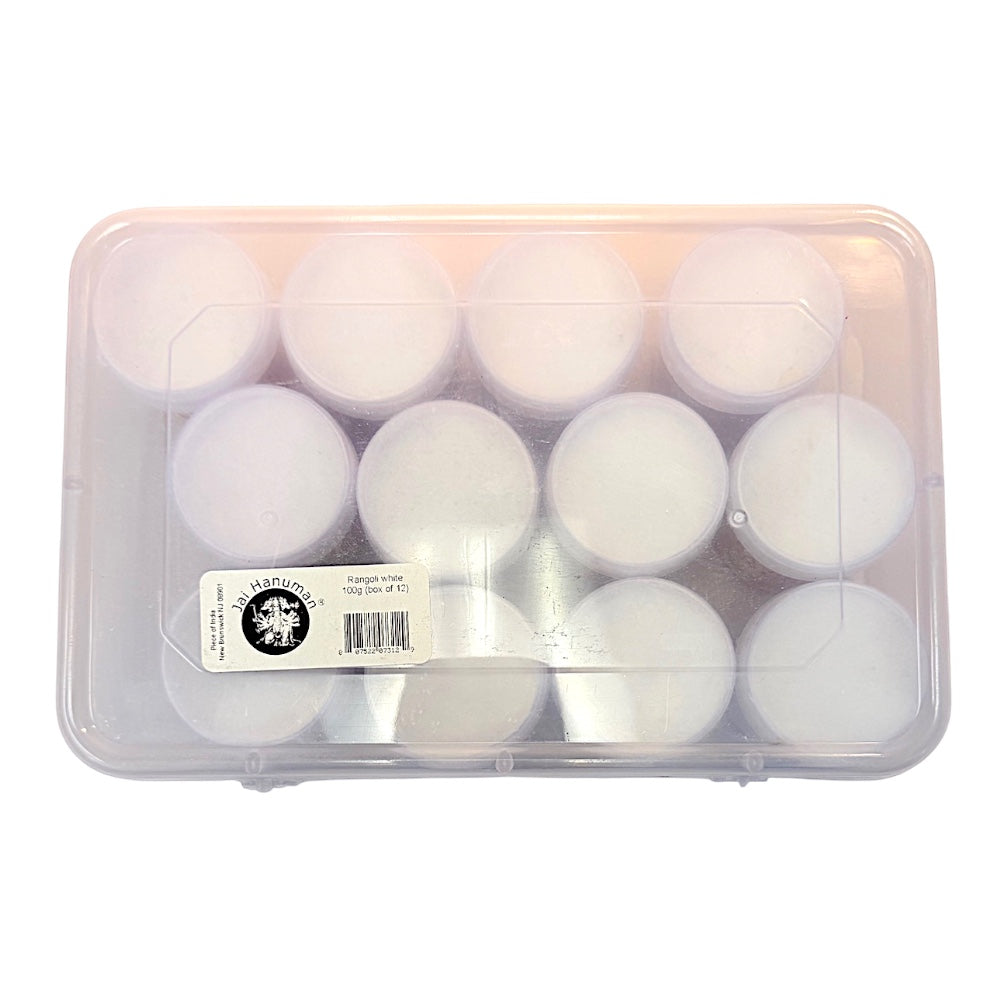 Rangoli Color White Small Containers