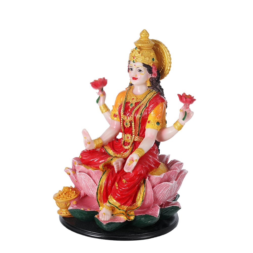 Goddess Laxmi 11 Inch Sitting Glossy Idol - view 3