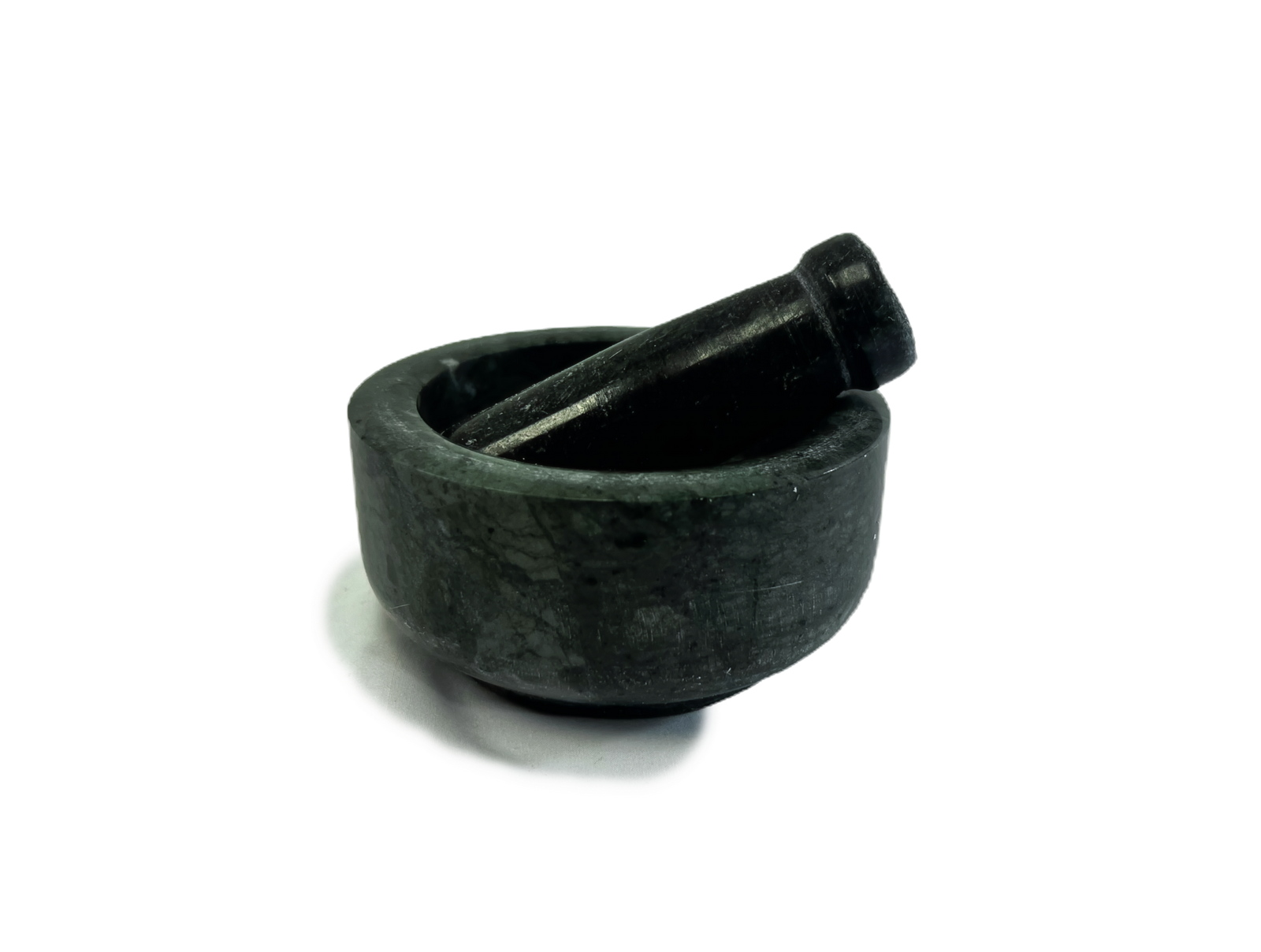 Pestle Mortar Green Marble 5 Inch