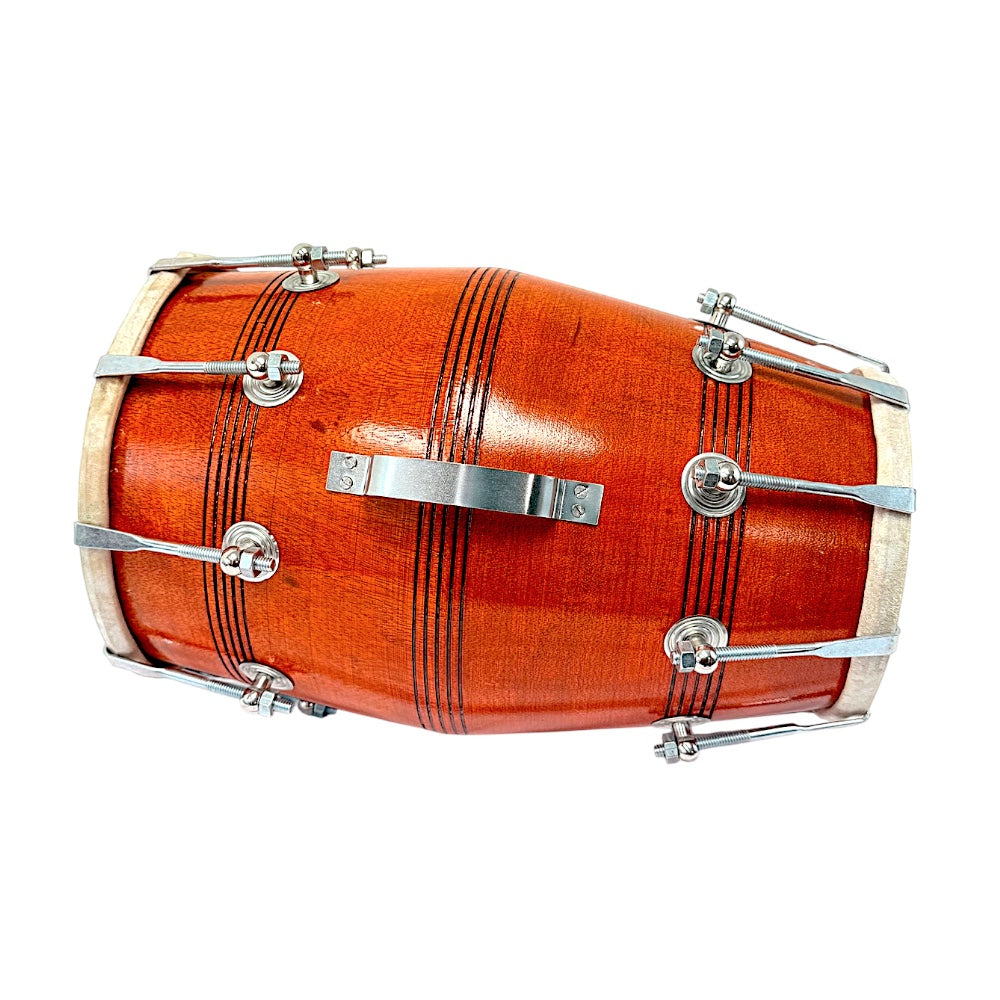Dholak – Handcrafted Double-Headed Indian Drum with Bolt Tuning
