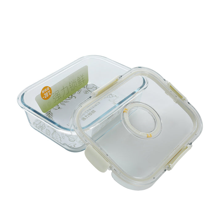 Airtight Glass Storage Container, Rectangle 1000 ML, 1.05Qt - view 2