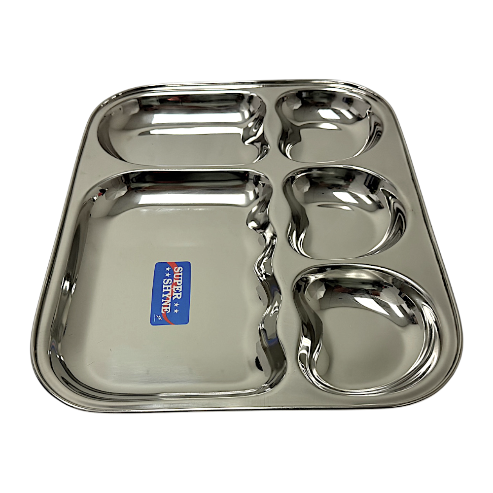 Lunch Tray L: 14 Inch W:12 Inch 5 Sectional - view 2