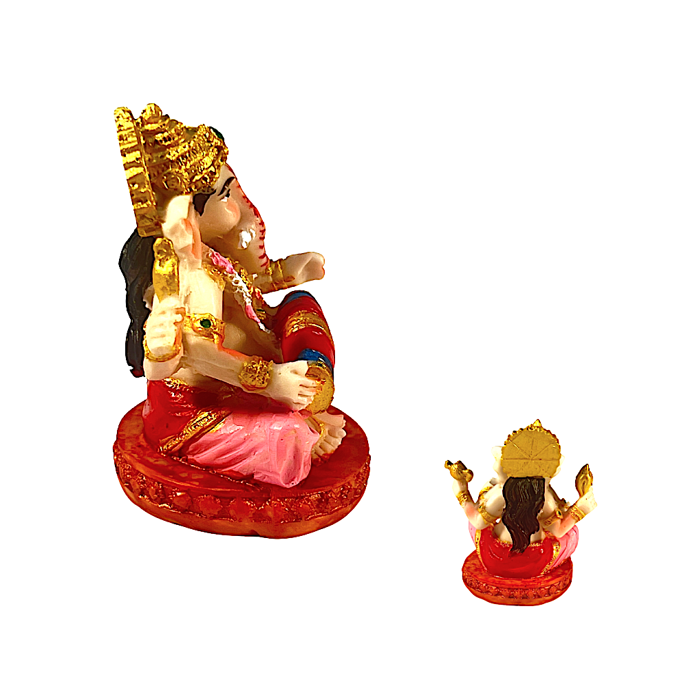 Ganesh with Dholak 3.5 Inch -UD27 Idol - view 2