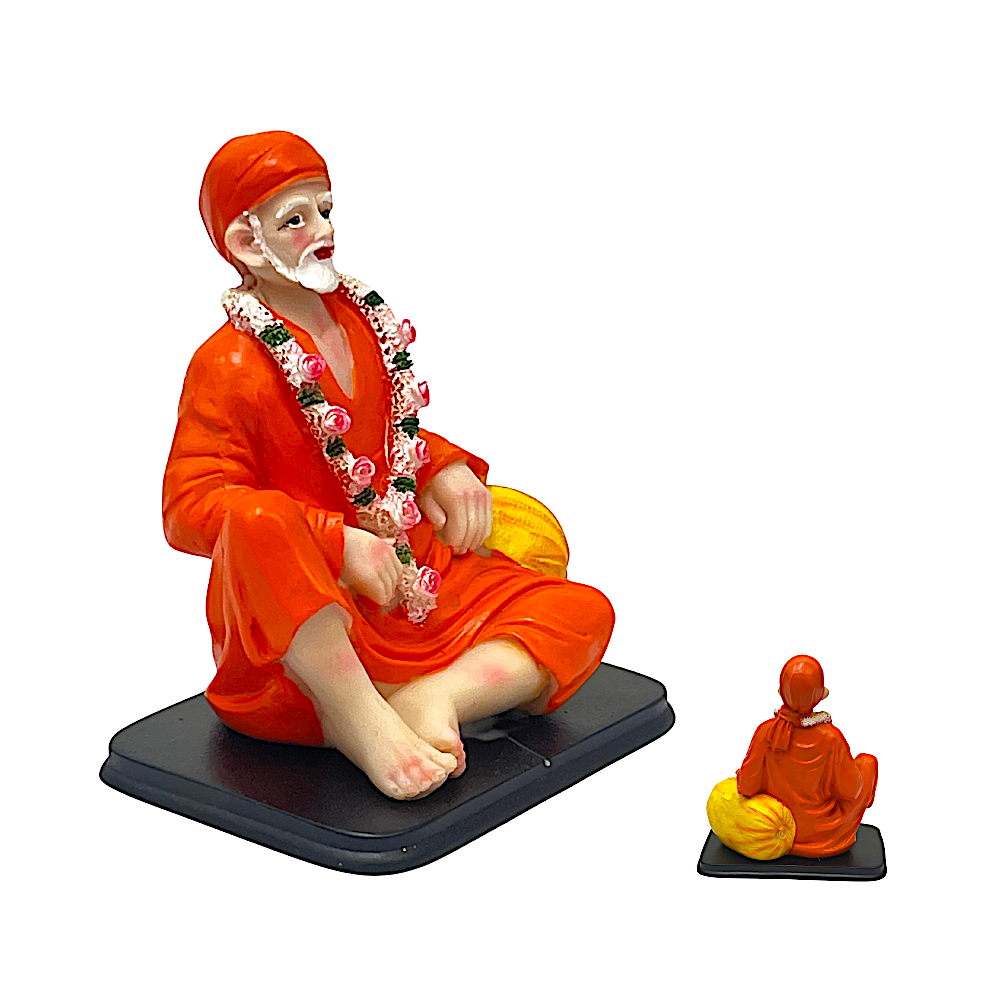 Lord Sai Baba Sitting 5 Inch Idol - view 2