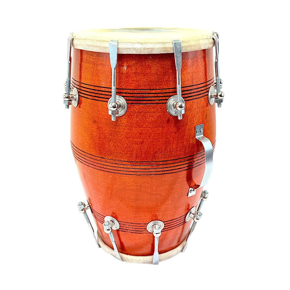 Dholak – Handcrafted Double-Headed Indian Drum with Bolt Tuning