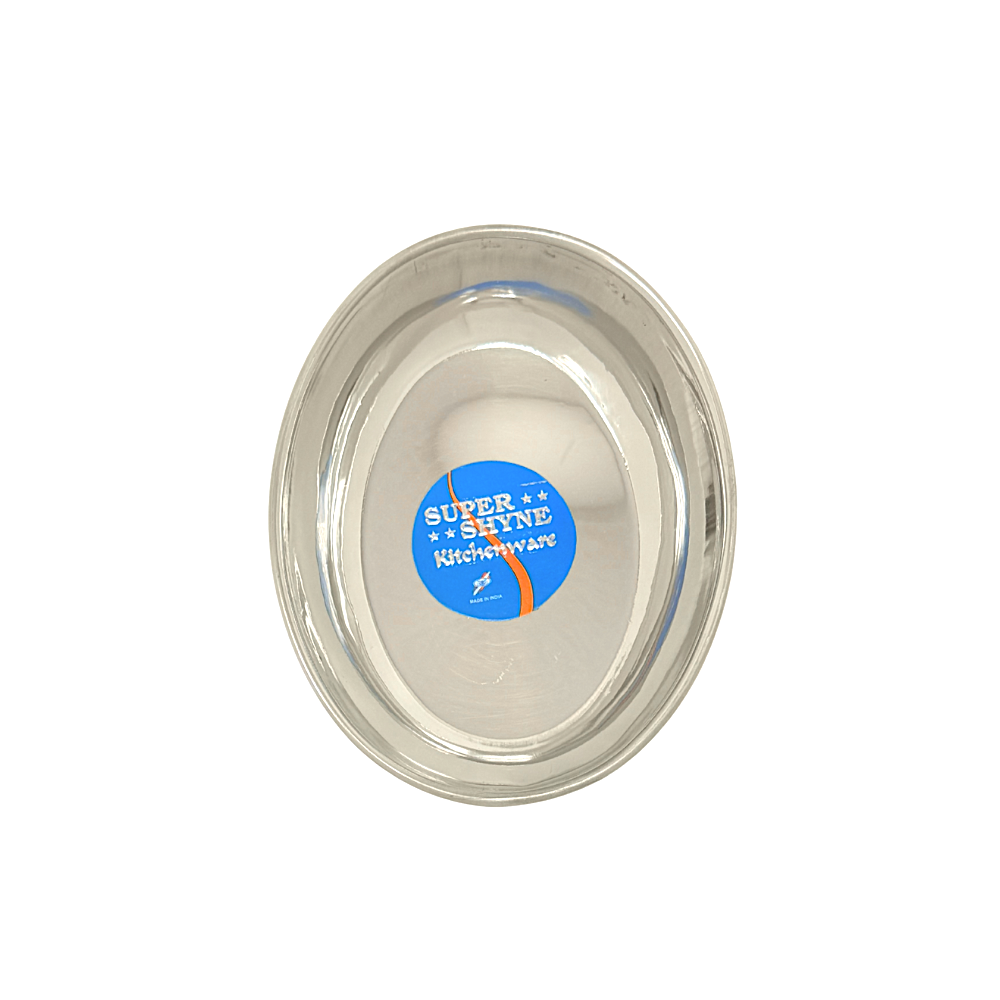 Bowl Steel Oval Shape l 4.5 Inch W 3.5 Inch H 1.1 Inch - view 2