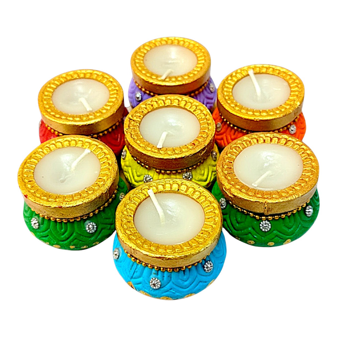 7Pc Round Matki w wax (Ball Chain)