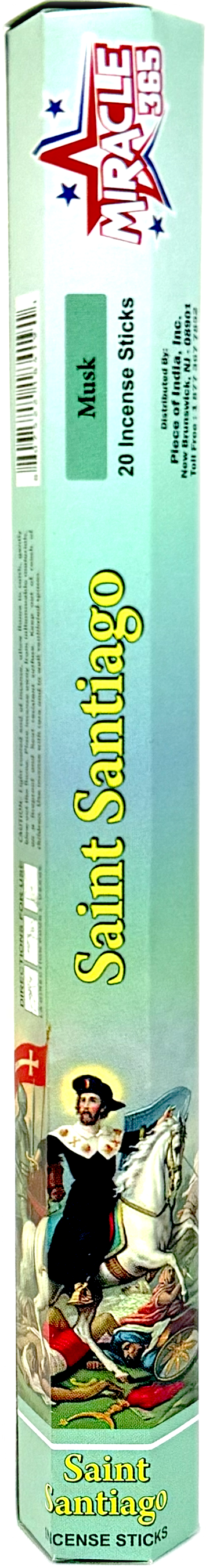 Saint Santiago Incense Sticks (6 tubes of 20 sticks each) Fragrance Musk - view 2