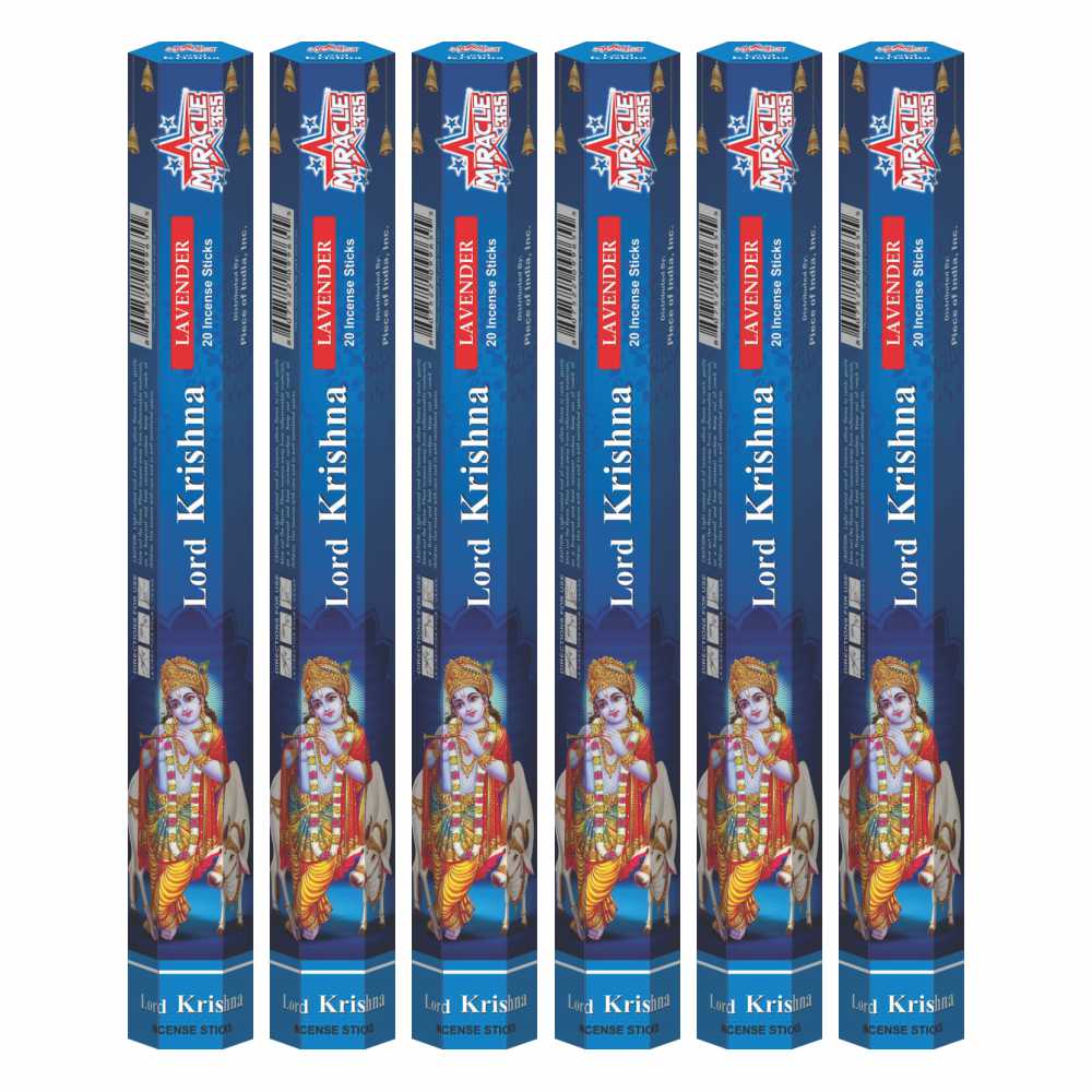 Miracle 365 Krishna Incense (6 tubes of 20 sticks) Frag Lavender - view 2